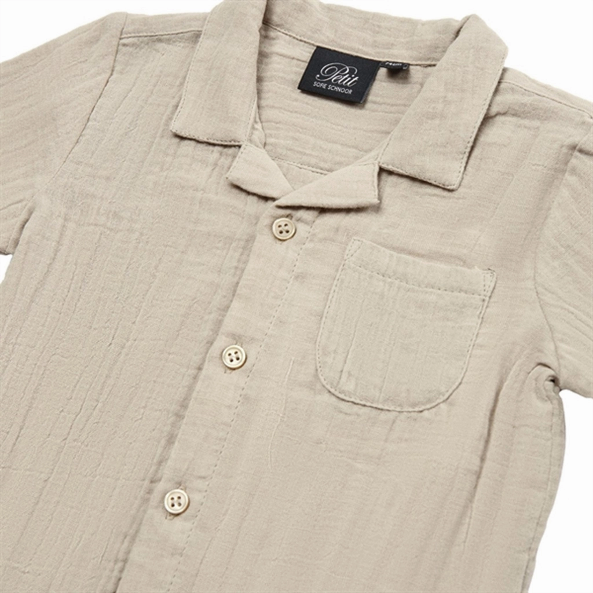 Sofie Schnoor Shirt Dark Sand Chic Ensemble Plus Size