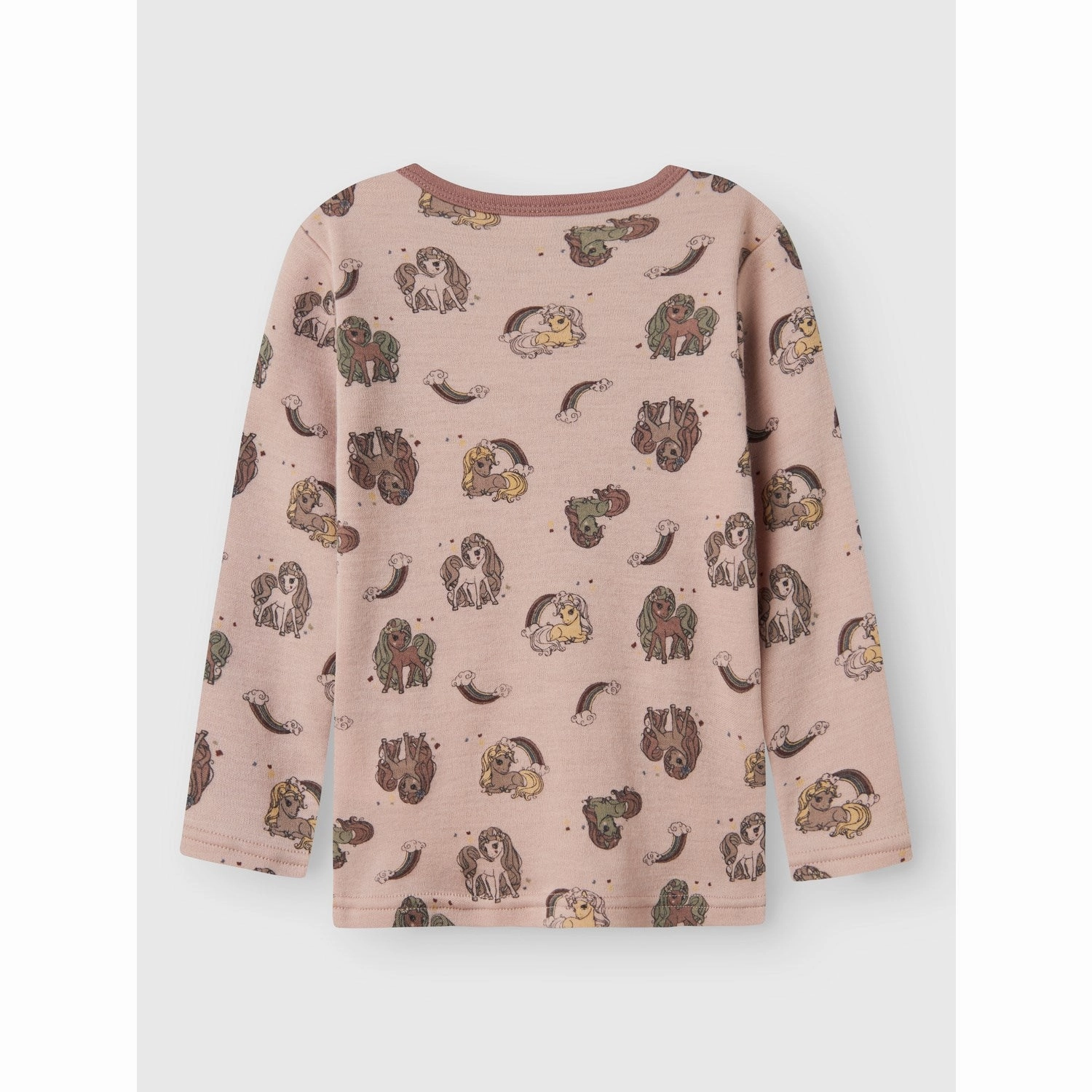 Name It Shadow Gray Unicorn Nmfwillit Wool Ls Top Winter Fashion