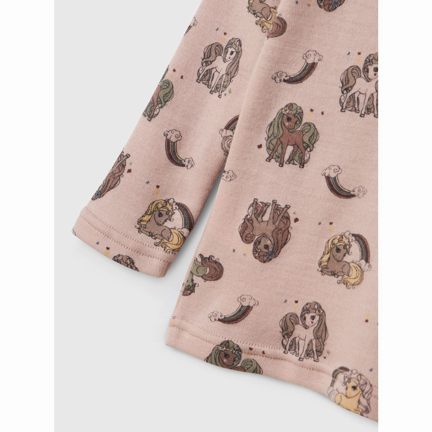 Name It Shadow Gray Unicorn Nmfwillit Wool Ls Top Holiday Outfit