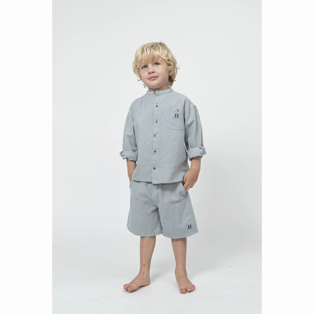 Sofie Schnoor Dusty Blue Shirt Compact Packing