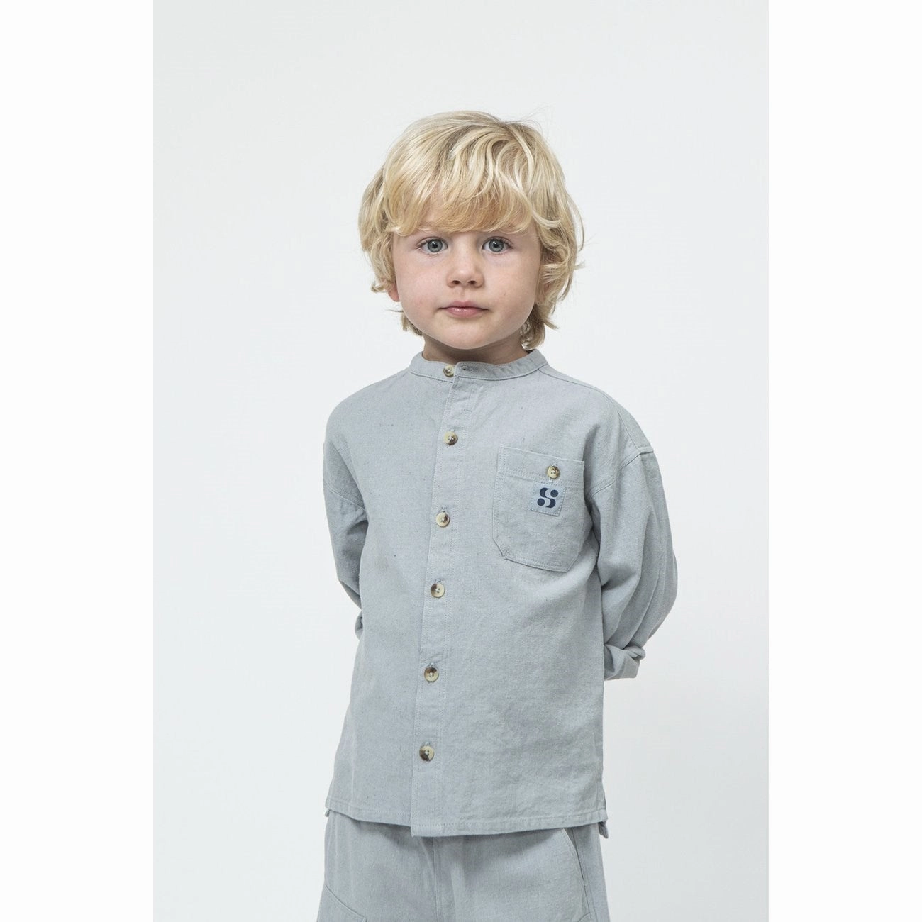 Trendy Look Sofie Schnoor Dusty Blue Shirt