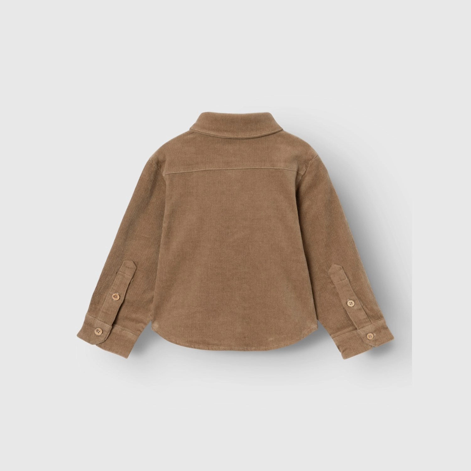 Lil'Atelier Sepia Tint Obert Corduroy Shirt Anti Static Finish