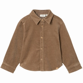 Lil'Atelier Sepia Tint Obert Corduroy Shirt Bold Statement