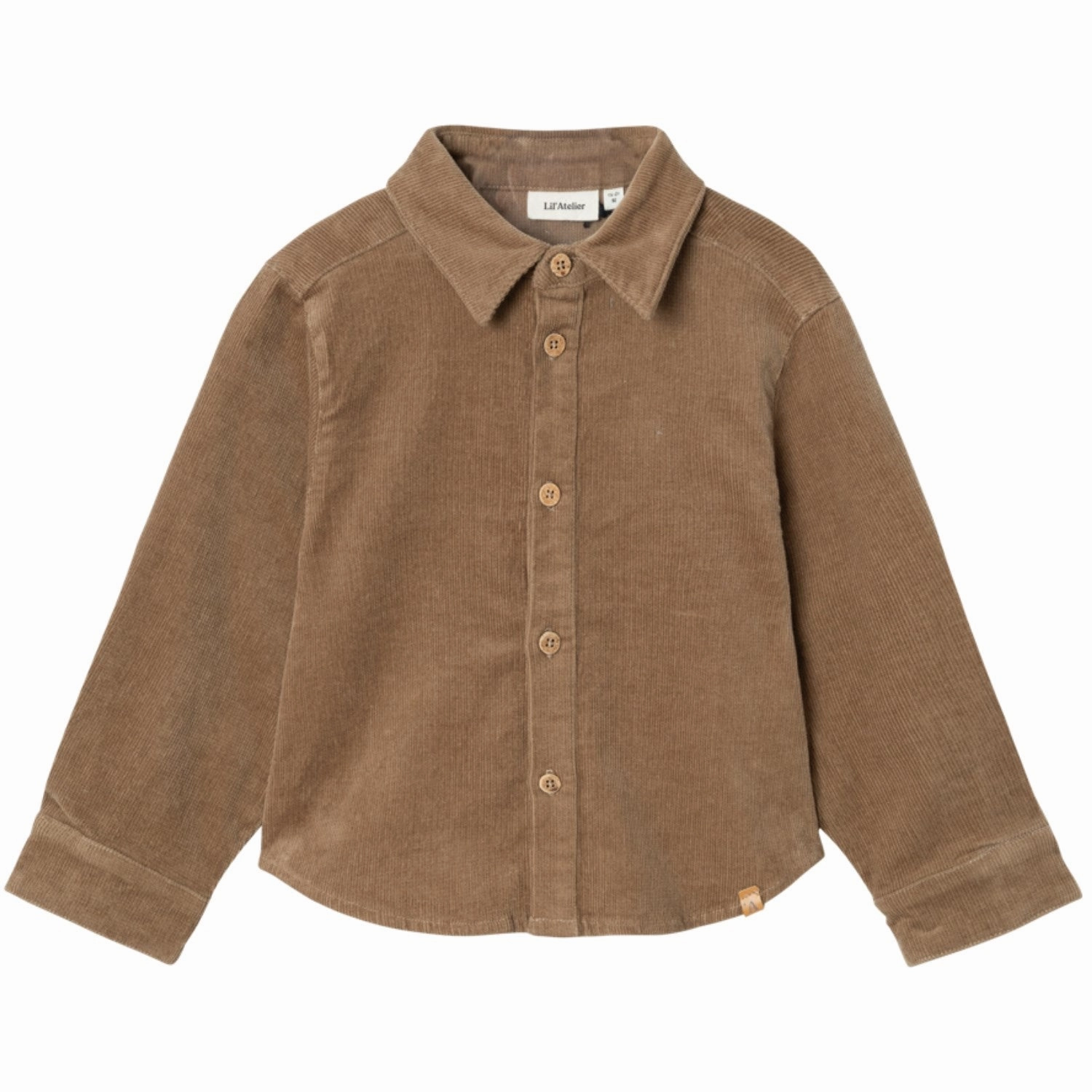 Lil'Atelier Sepia Tint Obert Corduroy Shirt Bold Statement