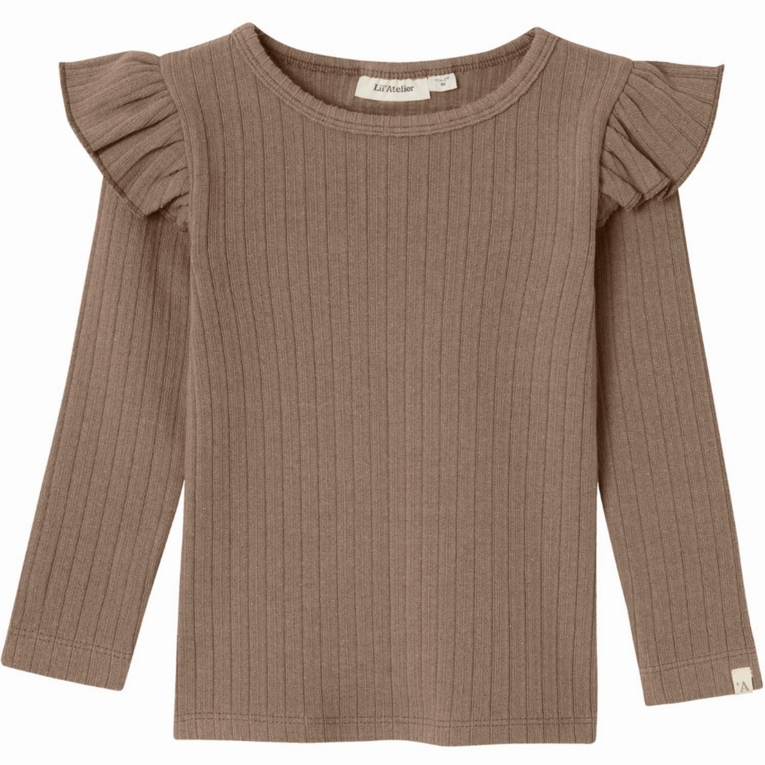 Lil'Atelier Woodsmoke Niva Kio Slim Blouse Athletic Cut