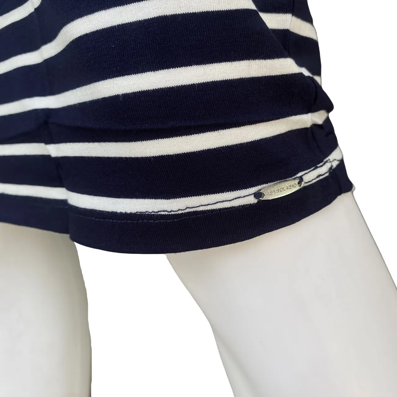 Elegant Style Astrolabio Vestito a Righe Smanicato Donna M86M 956 Blu | Estate Elegante