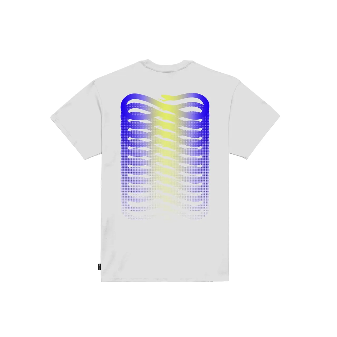 casual top Flattering Fit Propaganda maglietta manica corta da  uomo con stampa Ribs Gradient 874-02 bianco