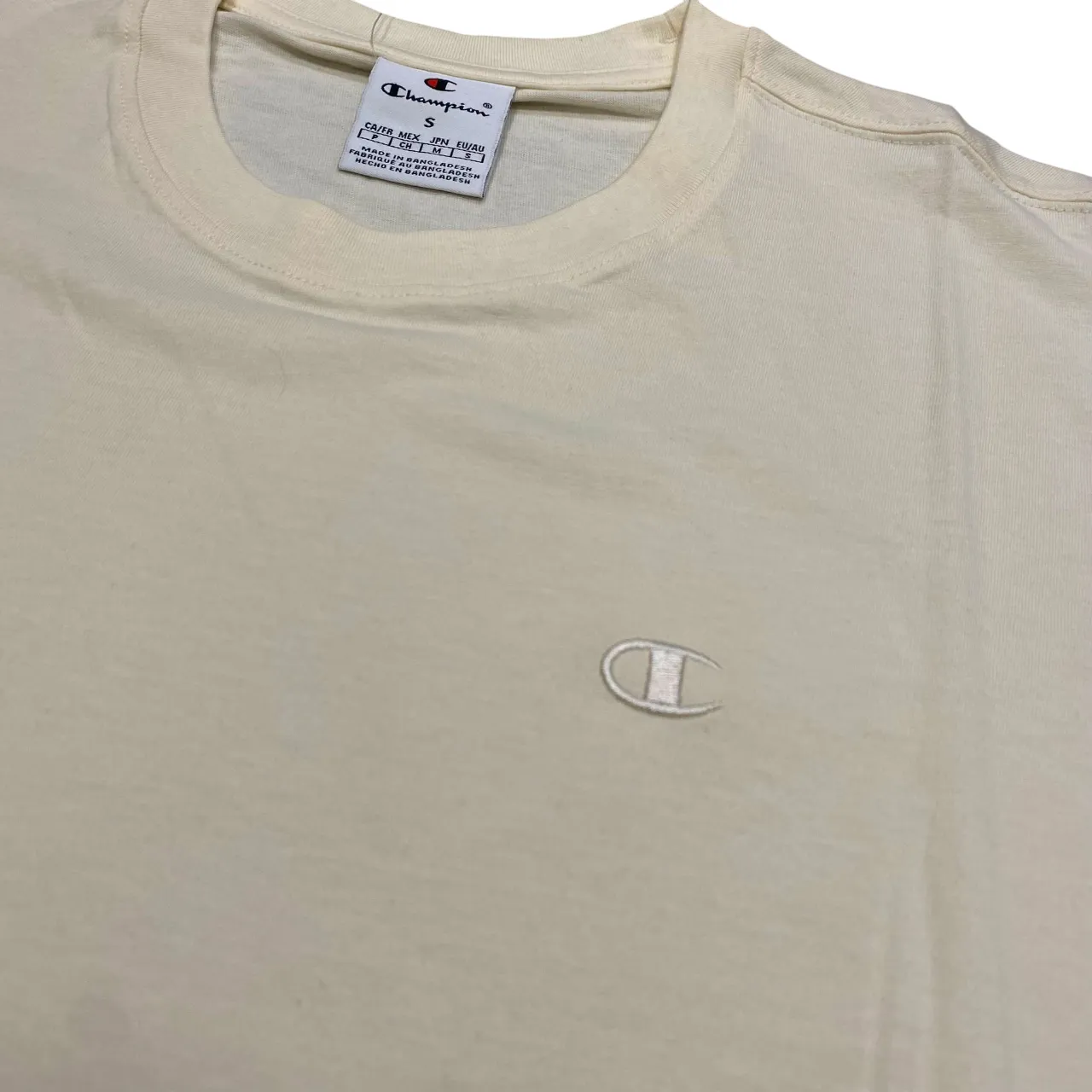 Champion maglietta manica corta da uomo 220278_YS141 beige Minimalist Apparel