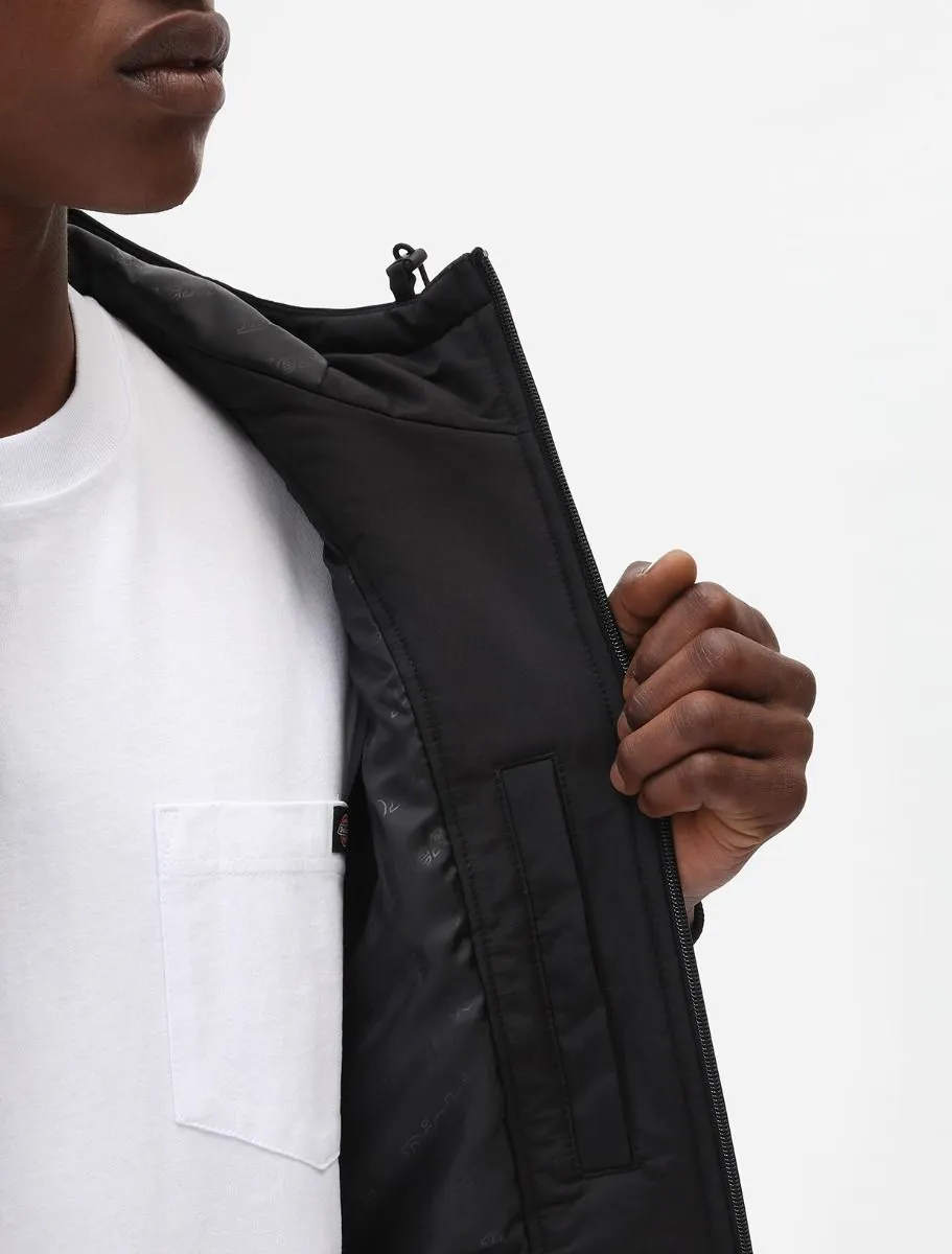 Dickies giubbotto impermeabile con cappuccio New Sarpy DK0A4XG8BLK1 nero Odor Control Treatment Beach