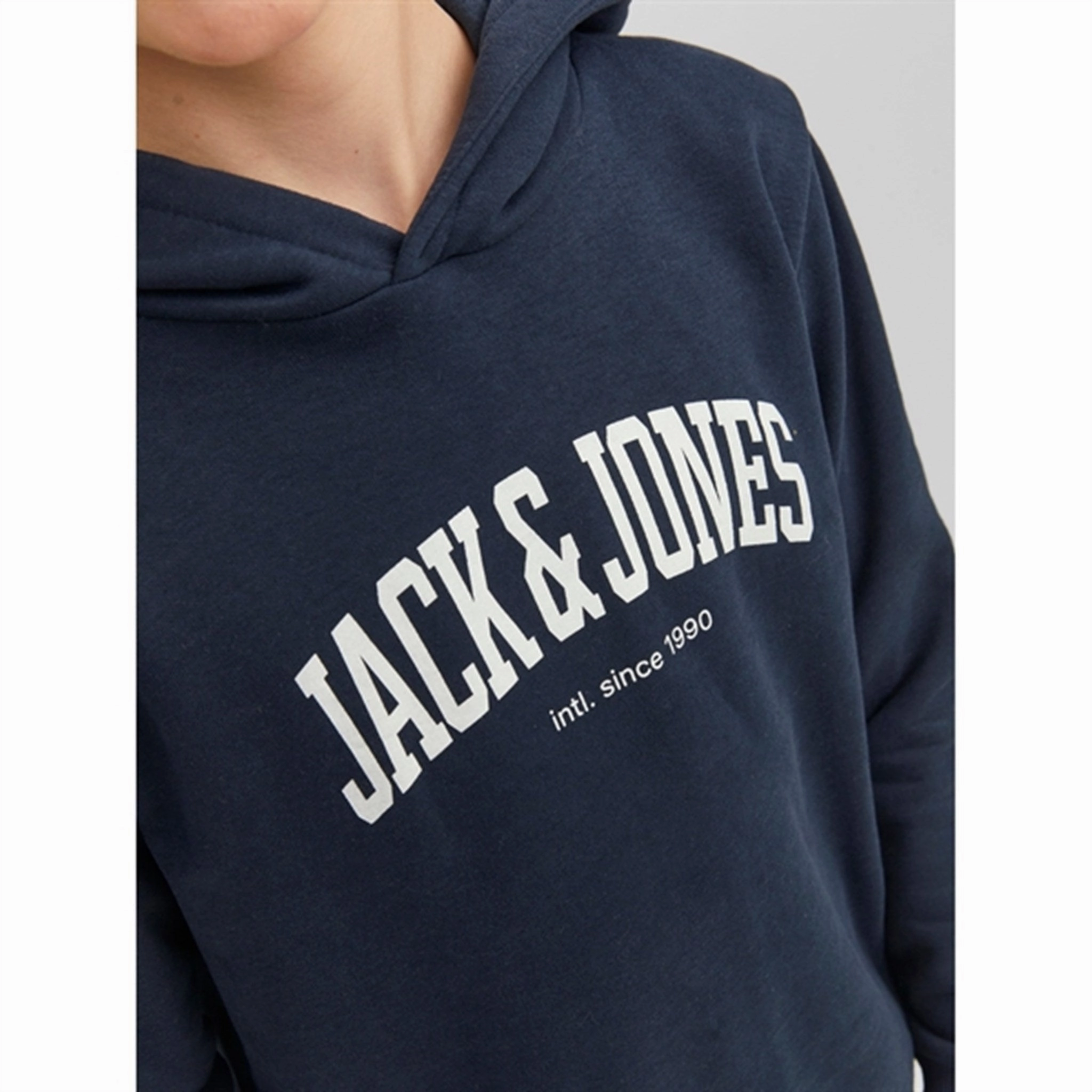 Logo Patch Jack & Jones Junior Navy Blazer Josh Sweat Hoodie