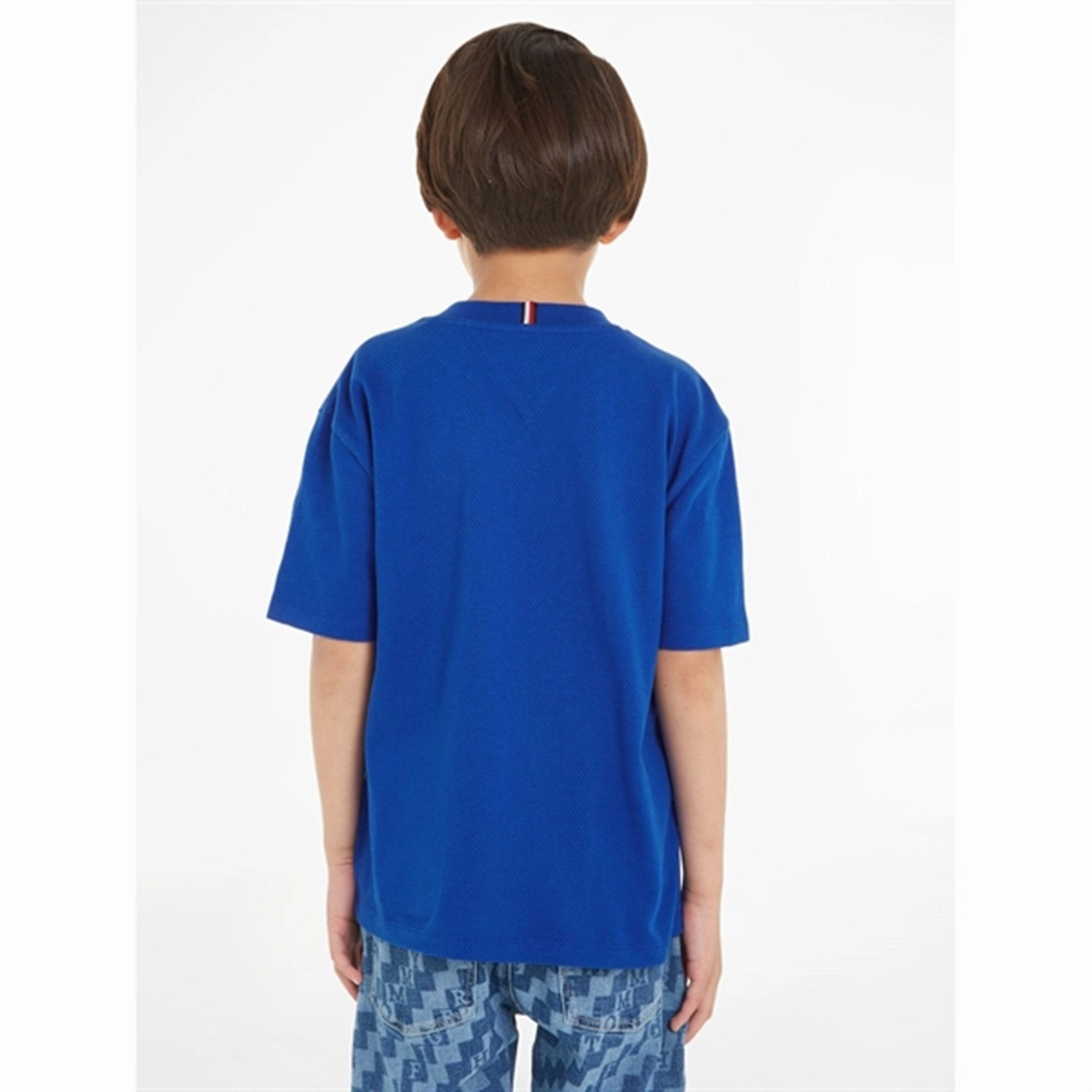 Tommy Hilfiger Mesh Varsity T-shirt Ultra Blue Breathable Yarn Composition