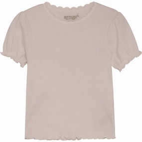 Huttelihut Sepia Rose T-Shirt Rib Comfortable Touch Smooth Finish
