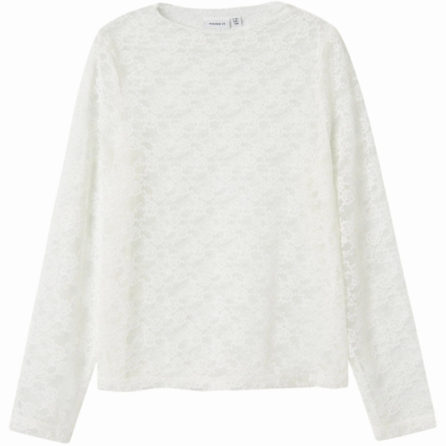 Eco-Friendly Fabric Twill Weave Name It Cloud Dancer Nkfnace Ls Top