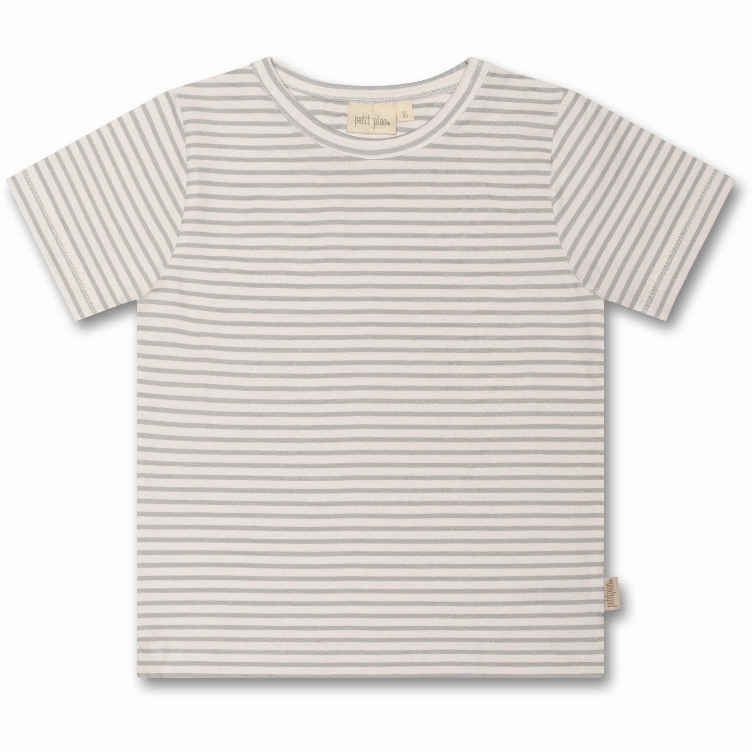 Petit Piao? Mineral Green T-shirt Baggy Sum Printed sale season Garment Dyed