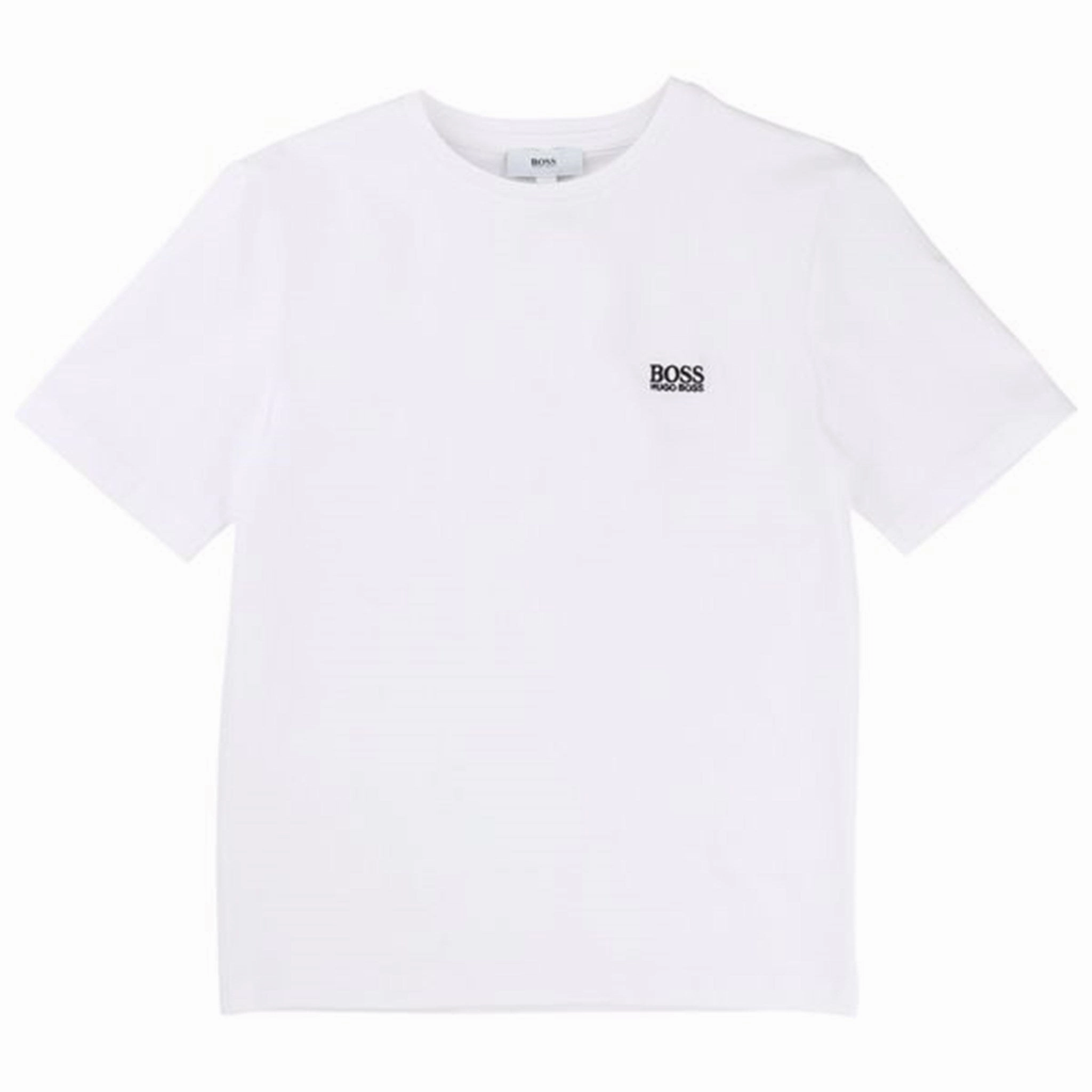 AntiStaticFinish Hugo Boss Baby Boy Short Sleeves T-Shirt White