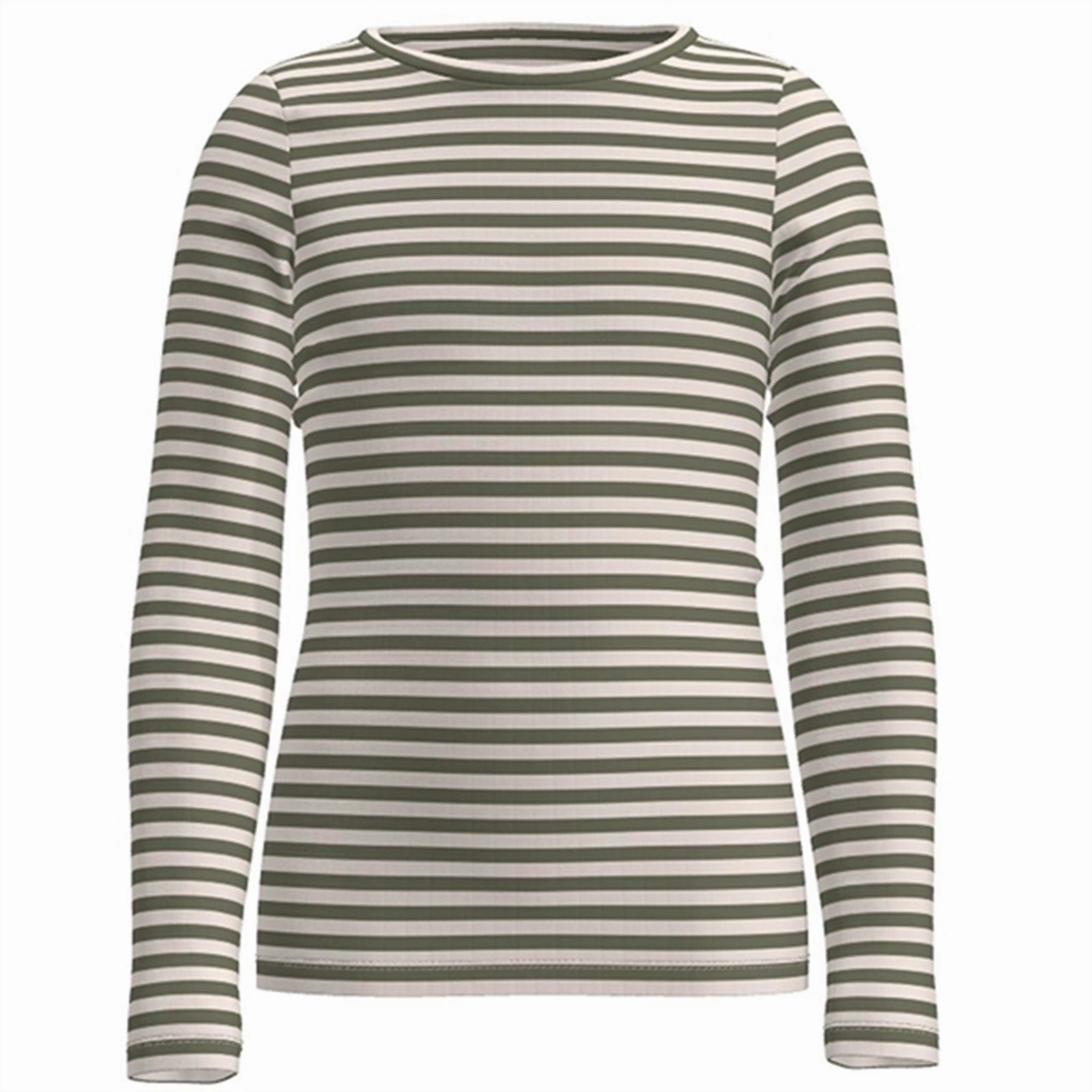 Name it Deep Lichen Green Suraja Blouse Stripe Noos Spring Trend wrinkle free