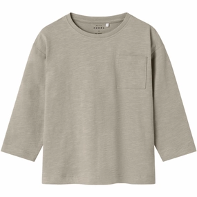 Name It Island Fossil Nmmvebbe Ls Rlx Top Adjustable Hem