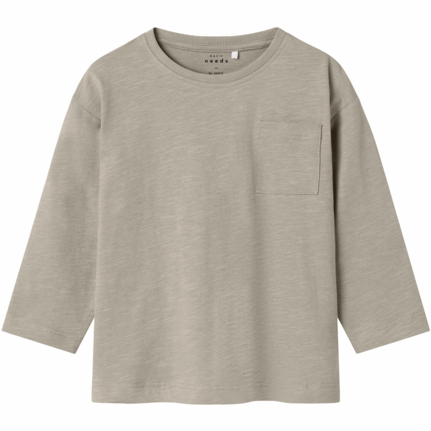 Name It Island Fossil Nmmvebbe Ls Rlx Top Anti Pill Treatment High-End Fabric