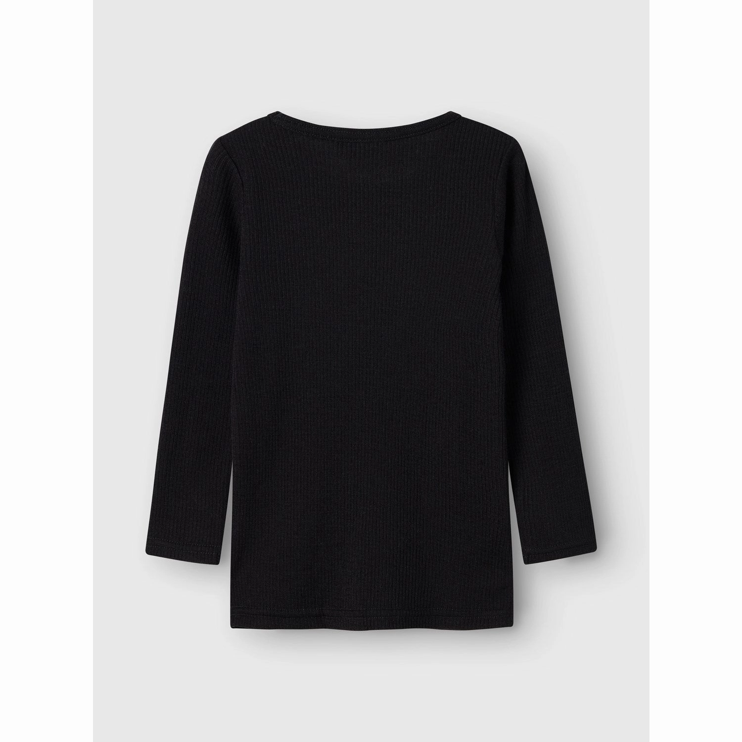 Limited Edition Name It Black Nmnwax Wool Rib Ls Top Noos