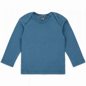 BONTON Blue Tina Blouse Anti Pill Treatment