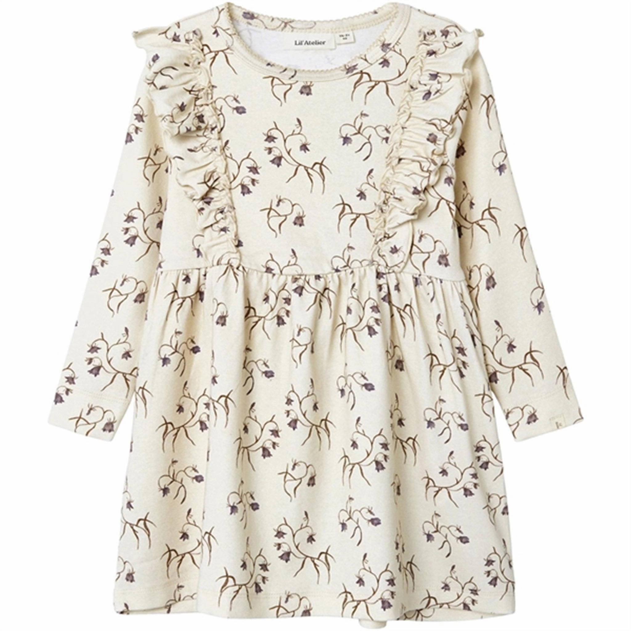 Lil'Atelier Turtledove/Flower Gaya Dress Relaxed-fit gown
