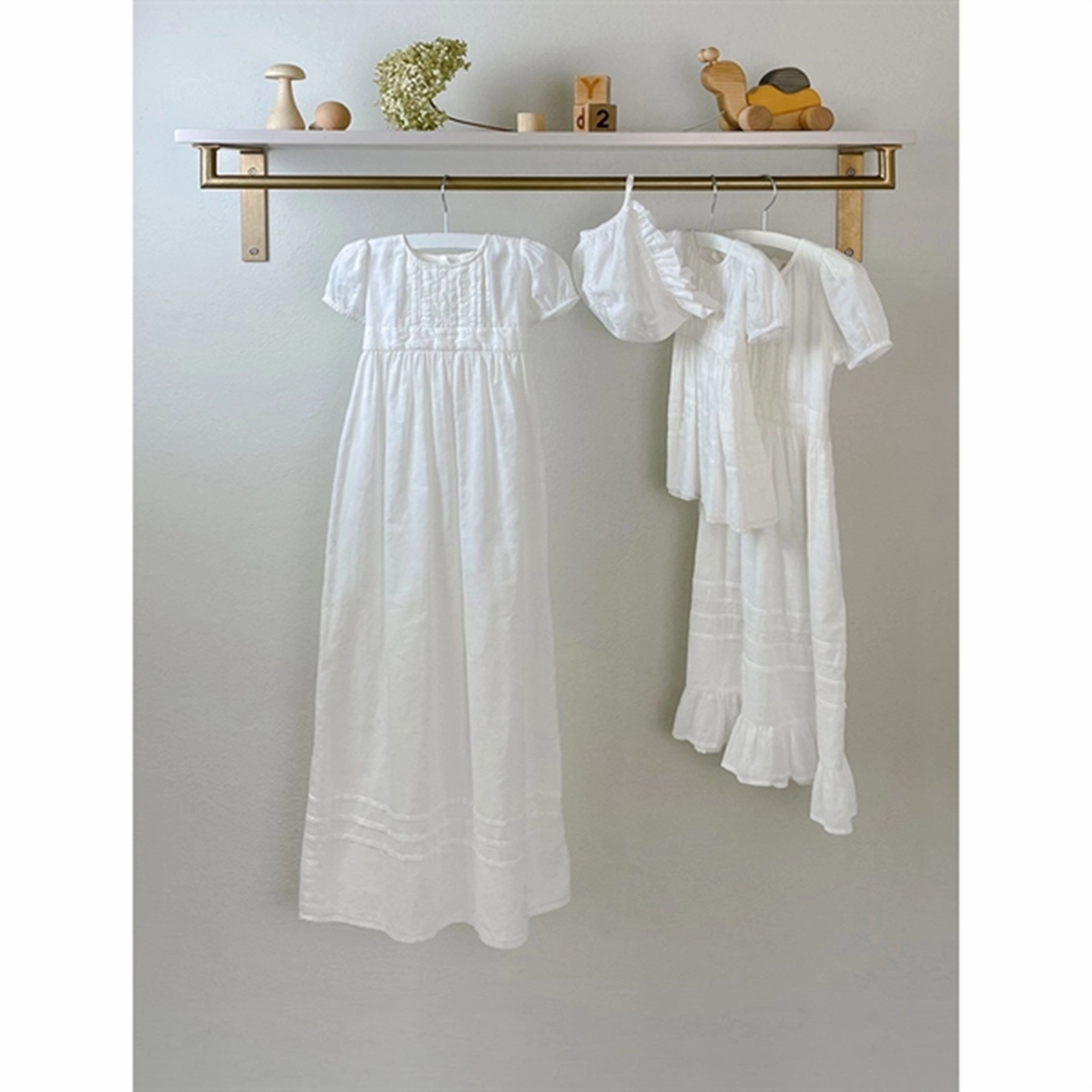 Minimal Design Versatile Piece MarMar Cloud Daisa Long Christening Gown