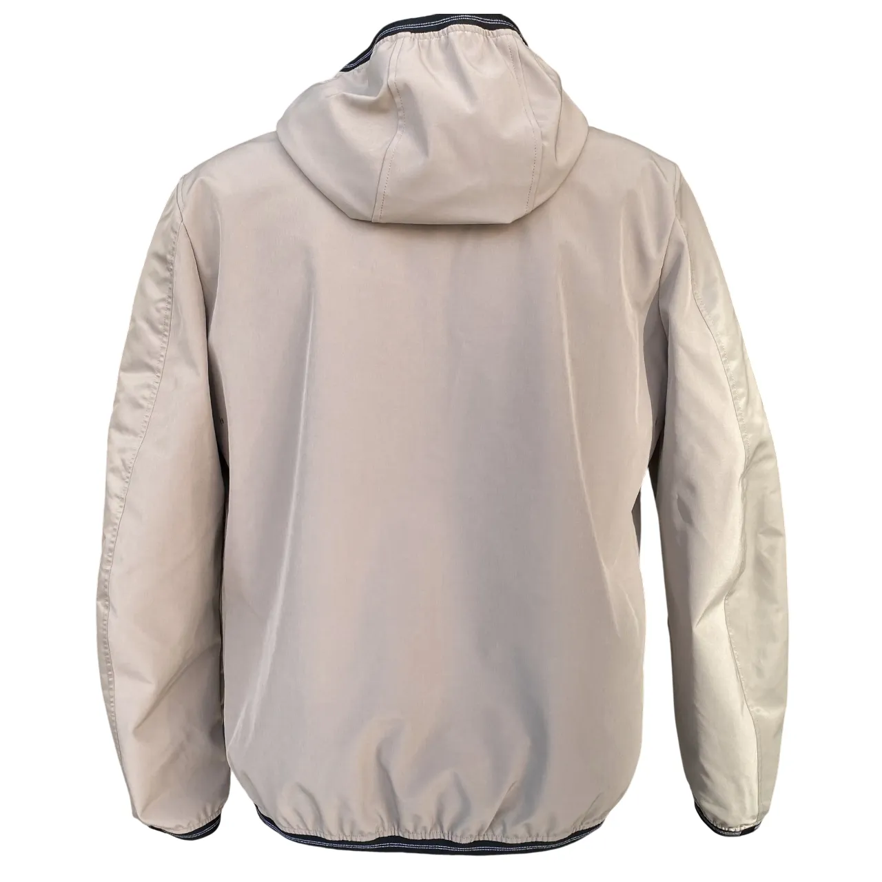 Blauer giubbino da uomo con cappuccio Rundel 25SBLUC01219-007108 beige FlexibleMovement