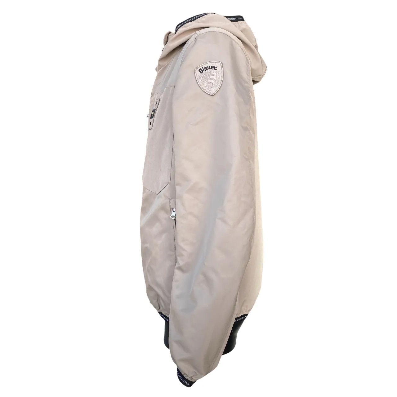 Foundation Reveal Blauer giubbino da uomo con cappuccio Rundel 25SBLUC01219-007108 beige