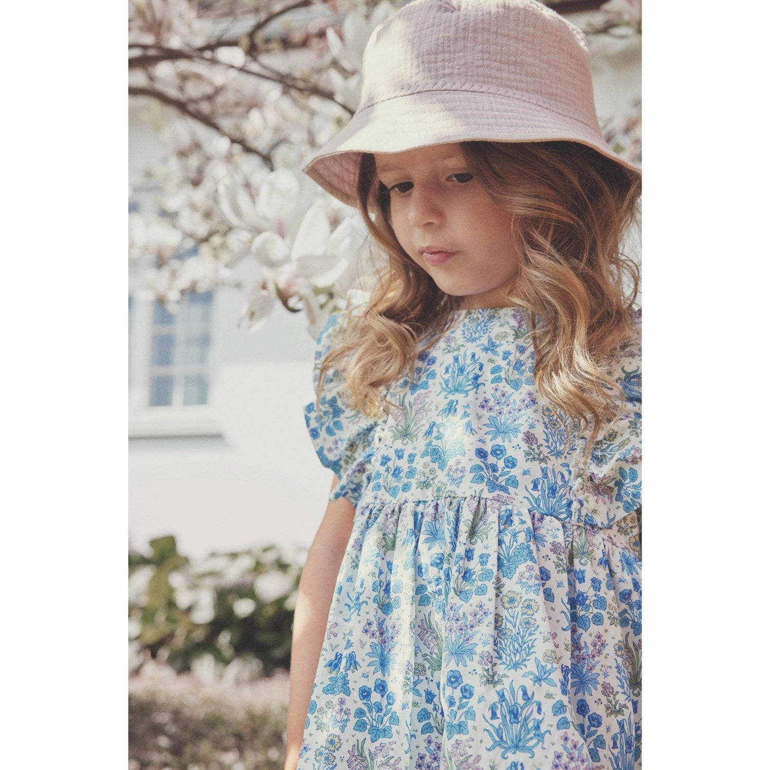 Huttelihut Soft Chambray Dress In Liberty Fabric Soft color Sophisticated Vibe