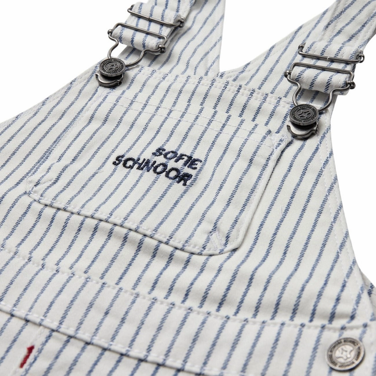 Sofie Schnoor Blue Striped Overall Dress Soft Cut