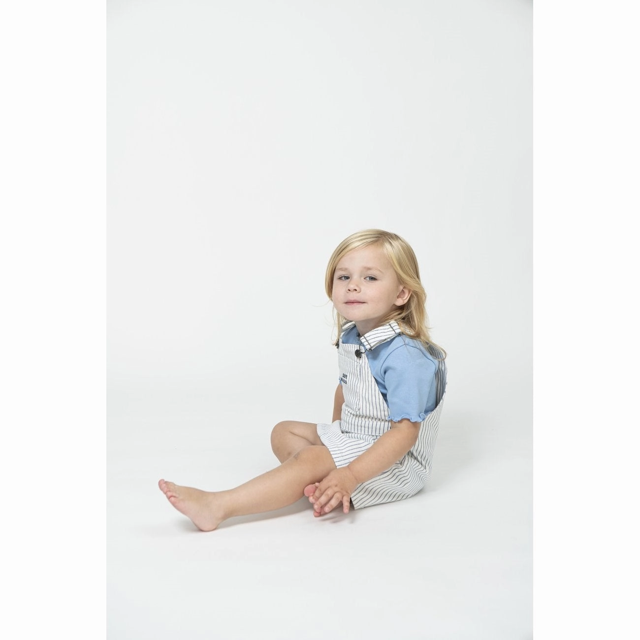 Sofie Schnoor Blue Striped Overall Dress Chilly Wear soft fit