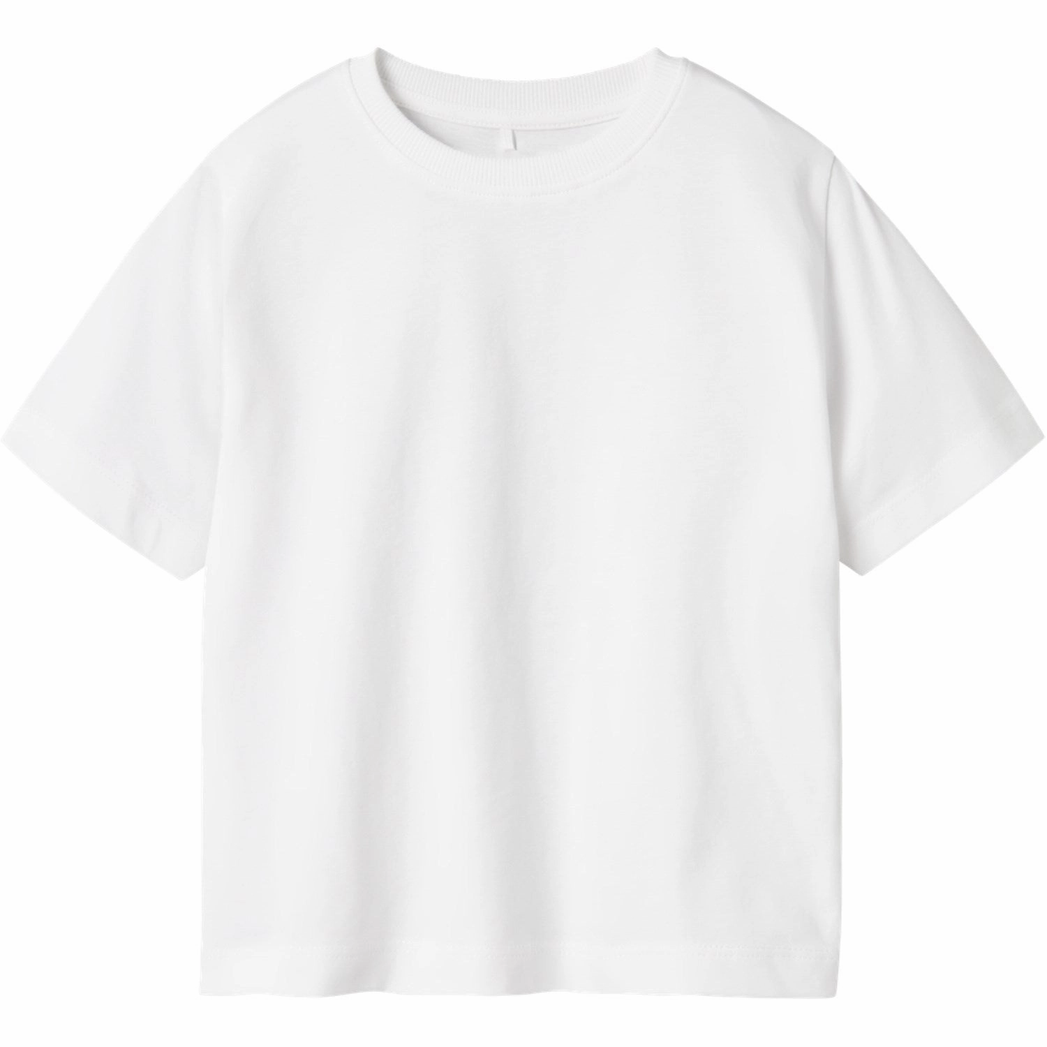 NonIrritating Fabric Casual Comfort Name It Bright White Vobbo Regular T-Shirt Noos
