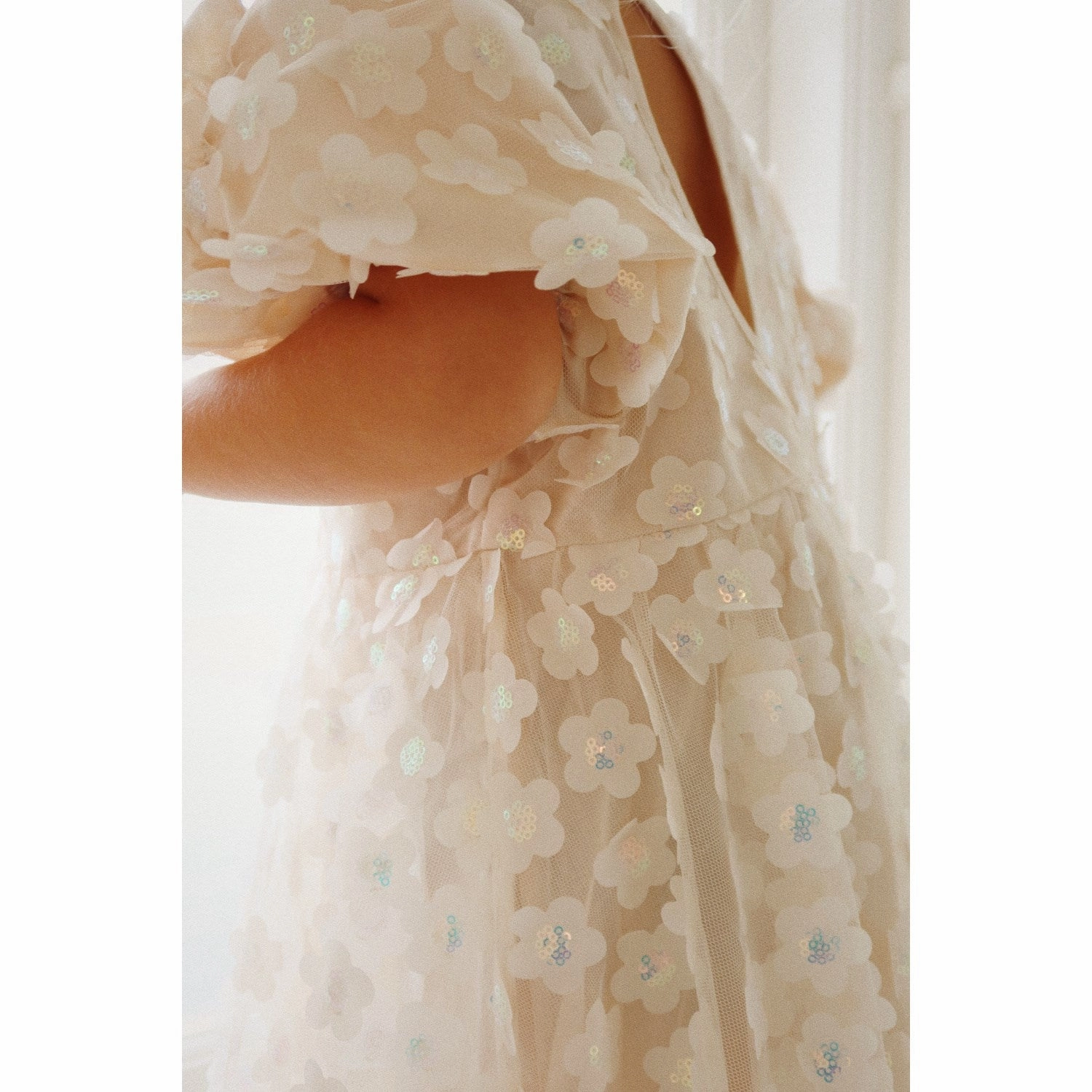 Gentle Motion Konges Sl?jd Pearled Ivory Sally Dress