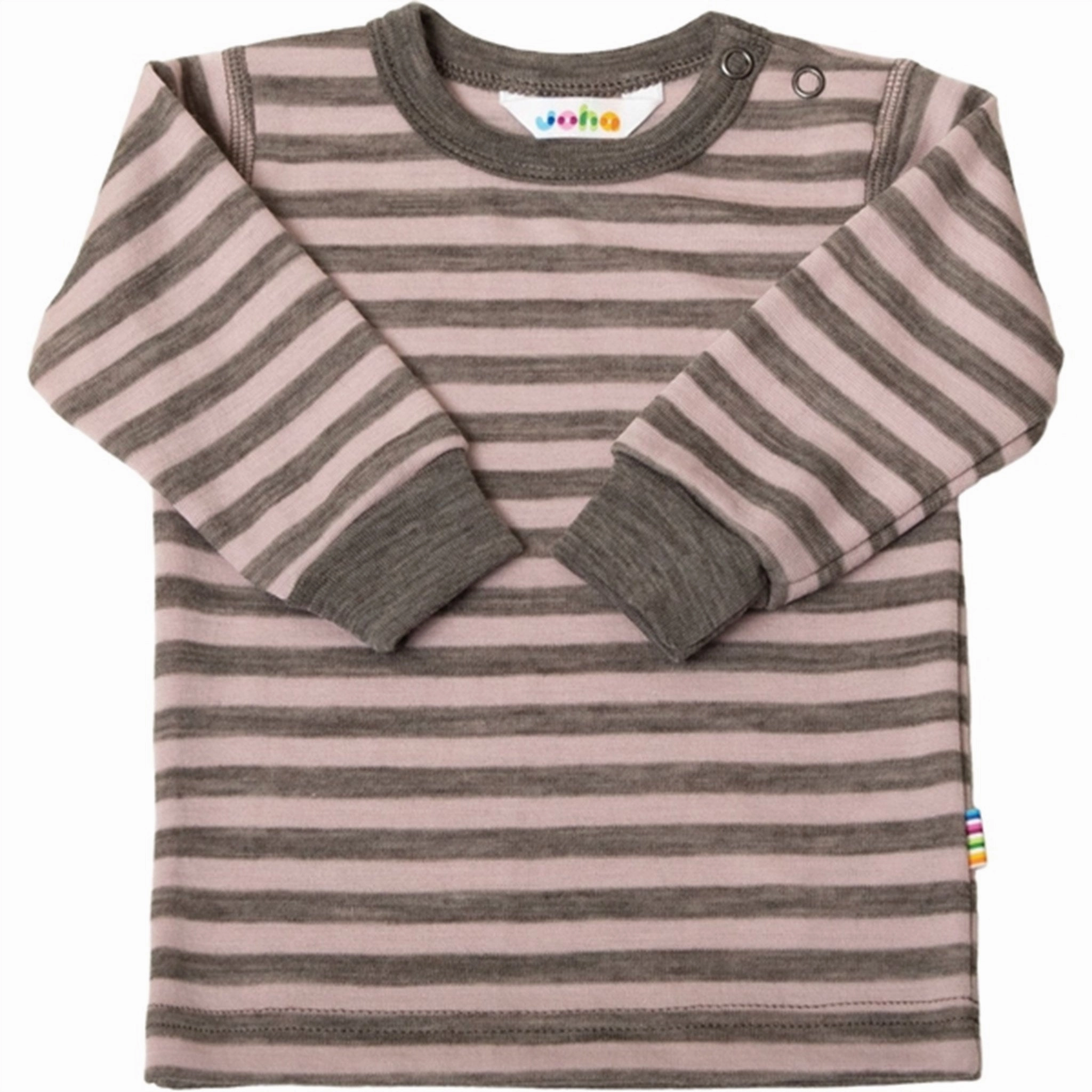 Joha Wool Pink Stripe Blouse Timeless Classic