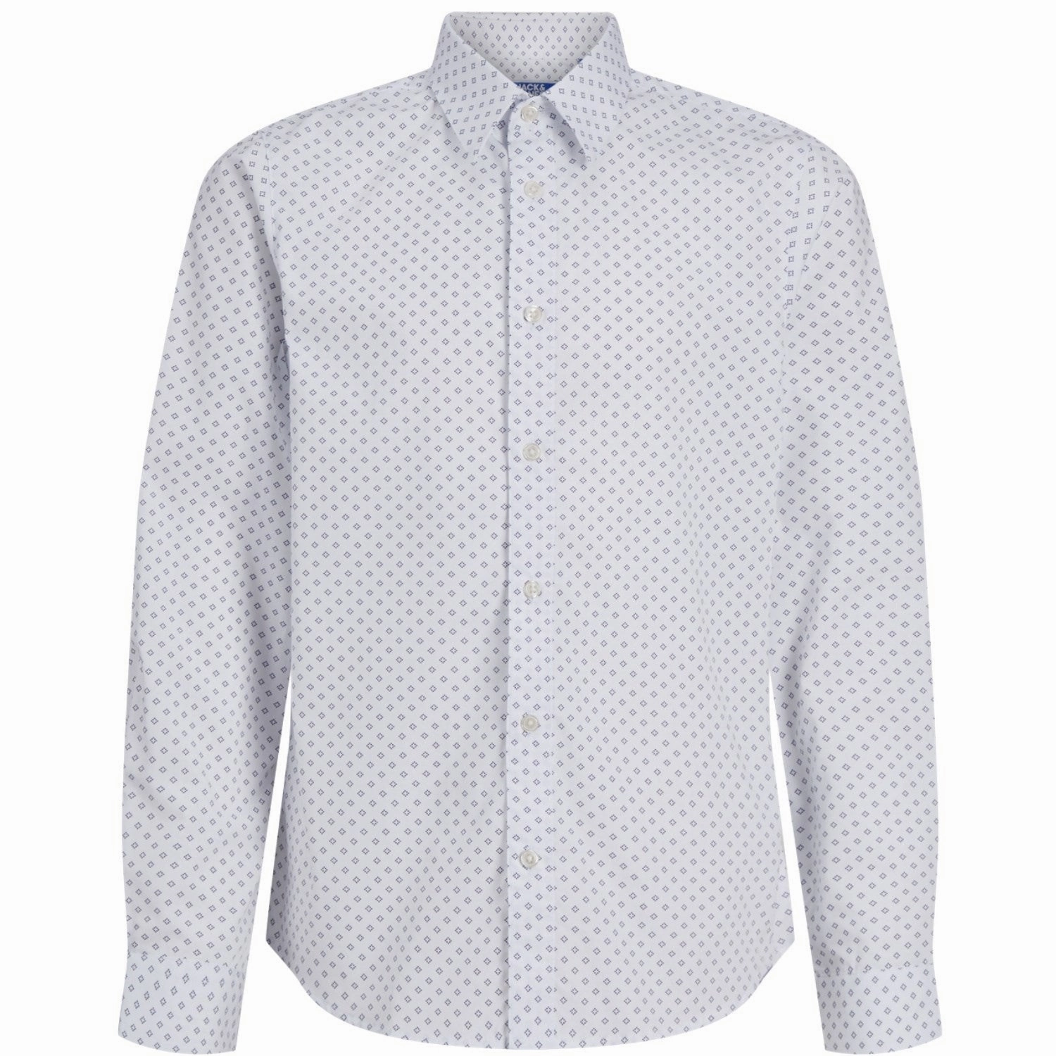 Premium Pima Cotton Jack & Jones Junior White Axel Print Shirt