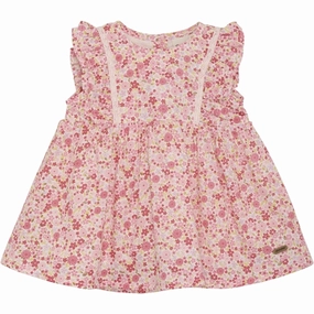 Minymo Pink Dogwood Dress AOP w. Lining garden wedding Daily Comfort