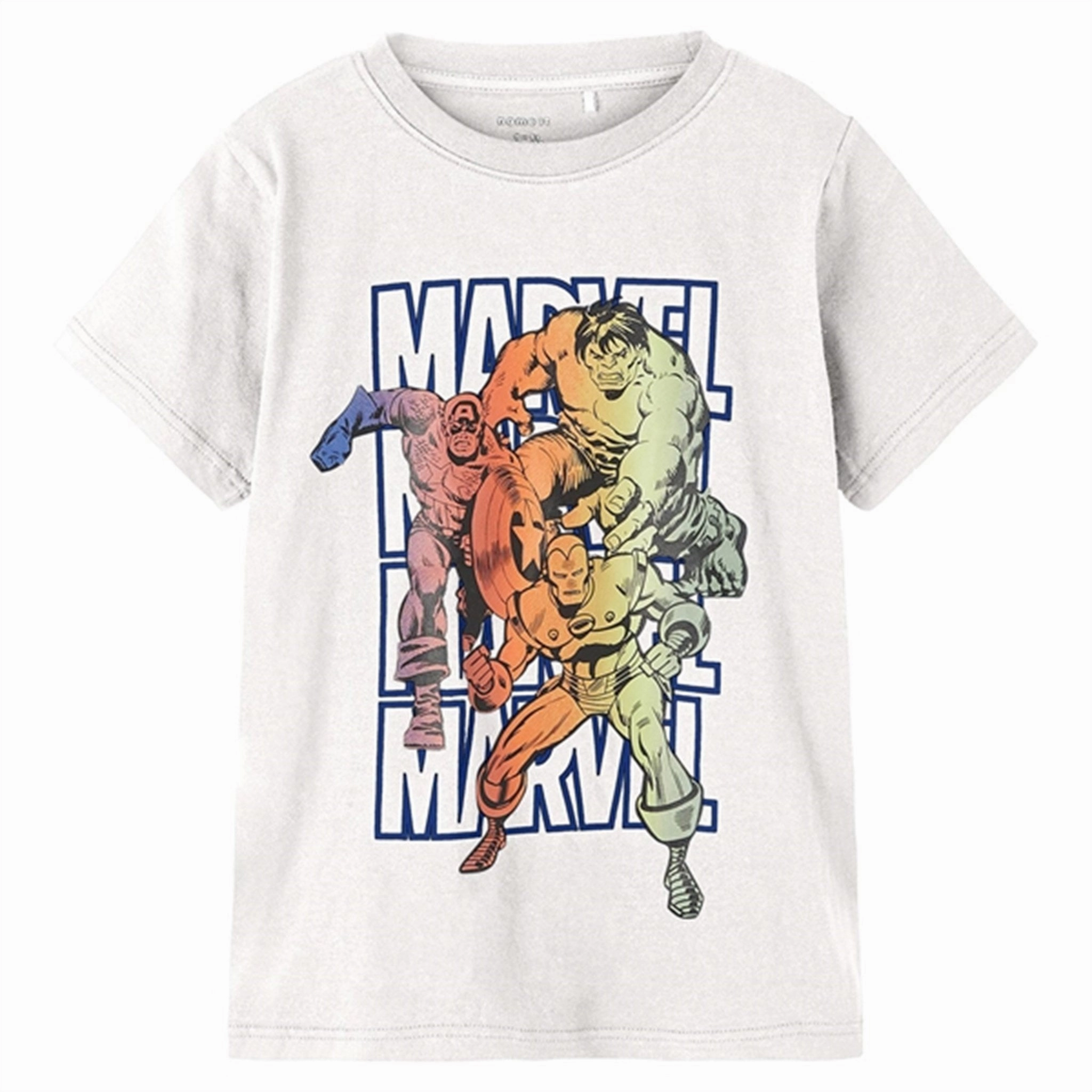 Name it White Alyssum Jaidee Marvel T-Shirt Cozy Wear Skin Friendly Blends