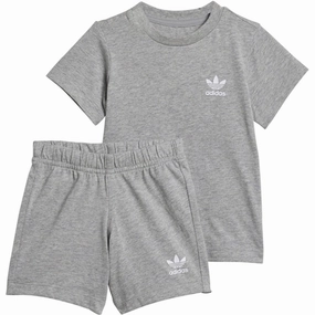 Durable Construction adidas Originals Grey Shorts Tee Set