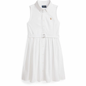 Polo Ralph Lauren Bsr White Girl Day Dress Polite Tone Bohemian-Style