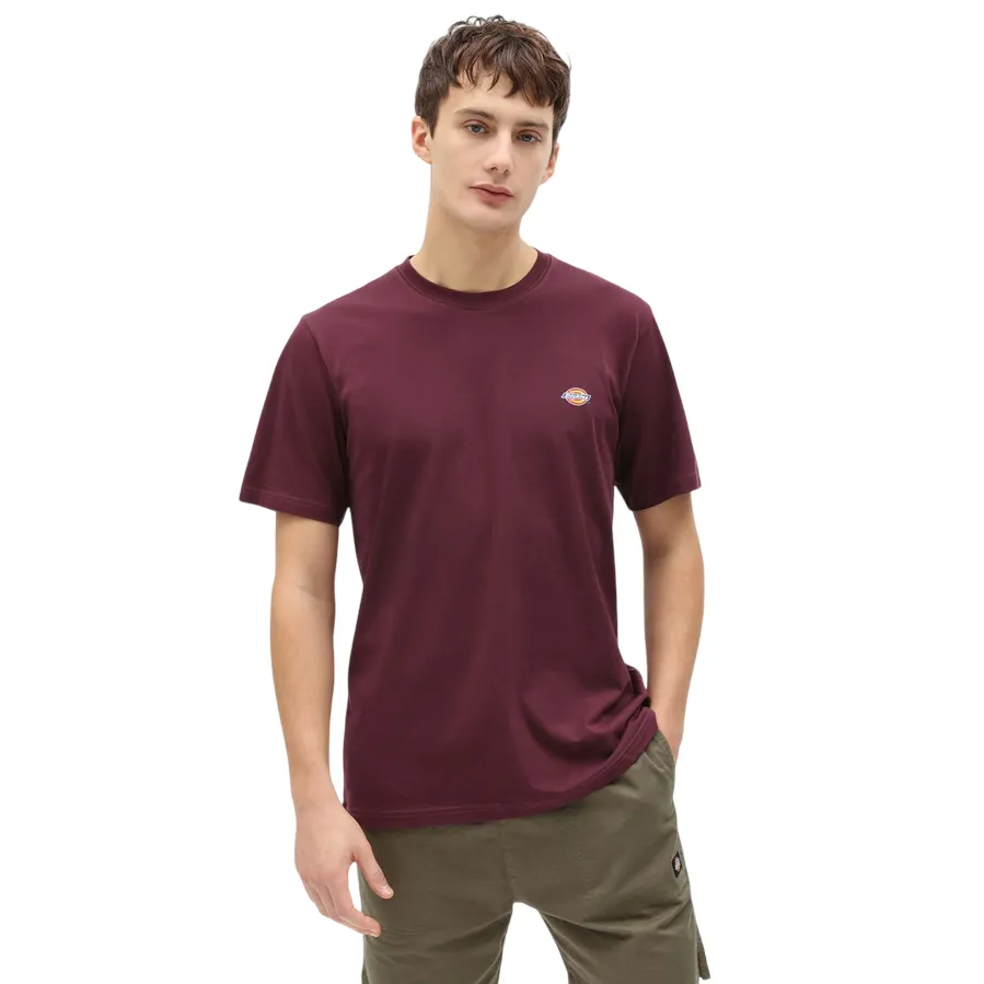 Low Profile Collar Dickies T-shirt manica corta da uomo  Mapleton DK0A4XDB MR0 granata