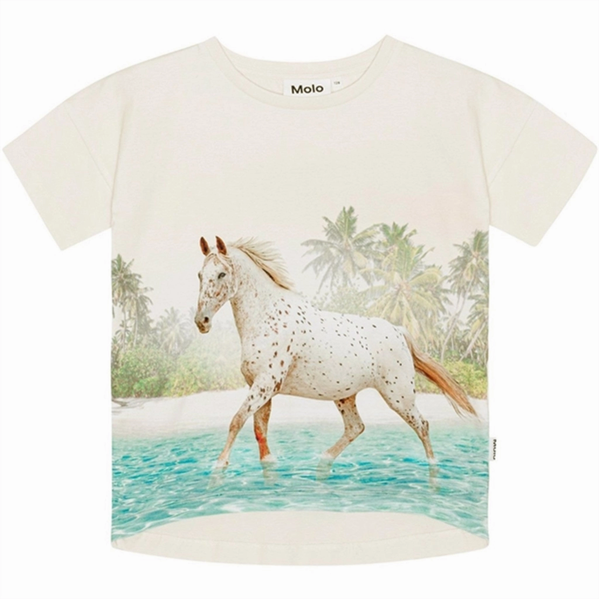 layerable Solid Color Molo Horse On Beach Raeesa T-Shirt