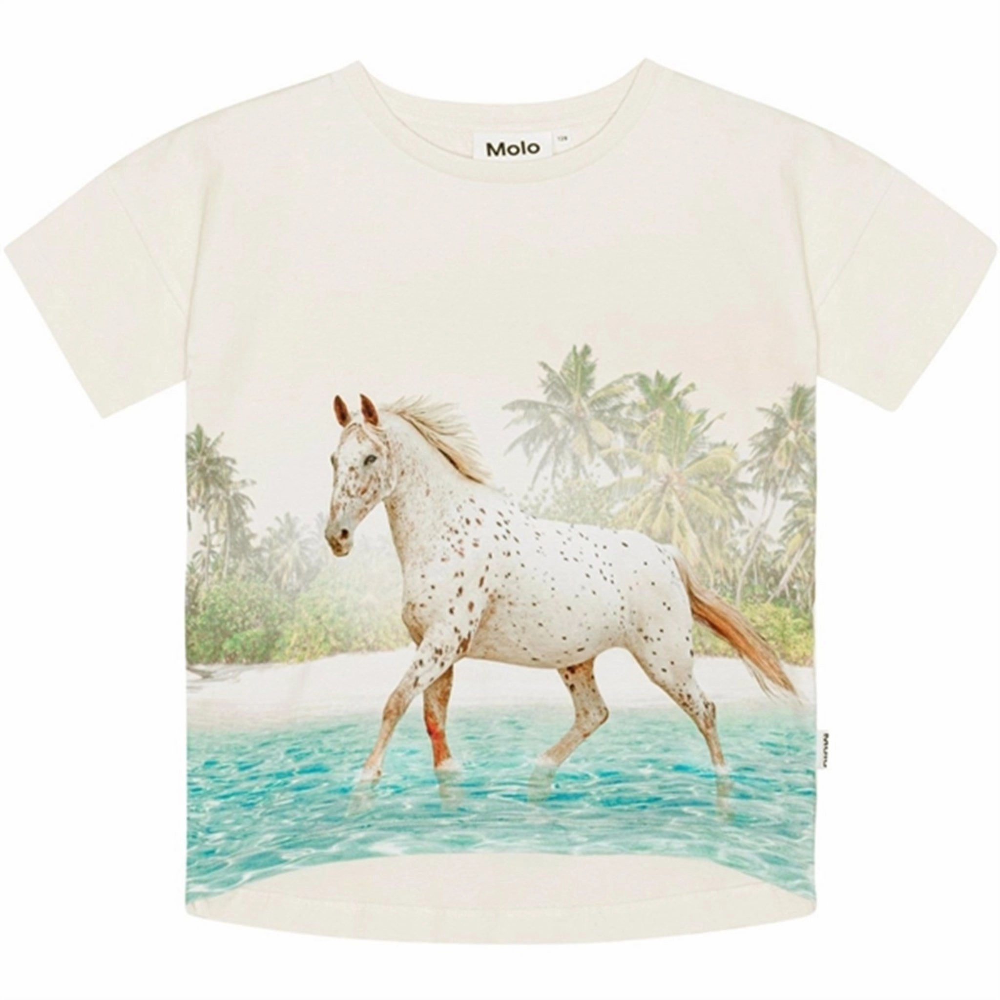 Molo Horse On Beach Raeesa T-Shirt Simple Comfort Look