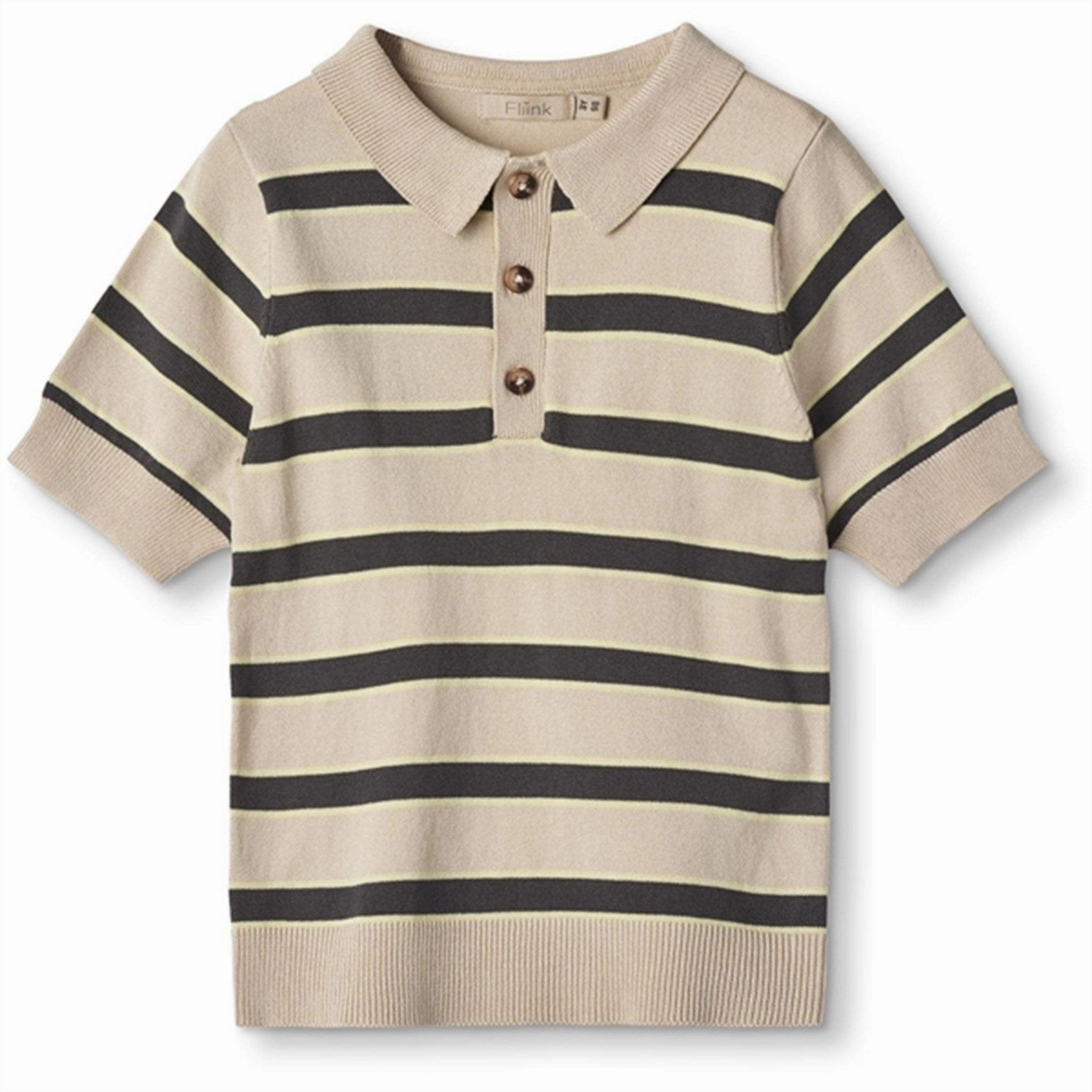 Fliink Sandshell Magnet Stripe Favo Polo T-shirt MoistureManagement System