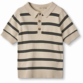 Fliink Sandshell Magnet Stripe Favo Polo T-shirt MoistureManagement System