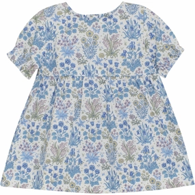 Huttelihut Soft Chambray Dress In Liberty Fabric Outdoor Scene Bold Touches