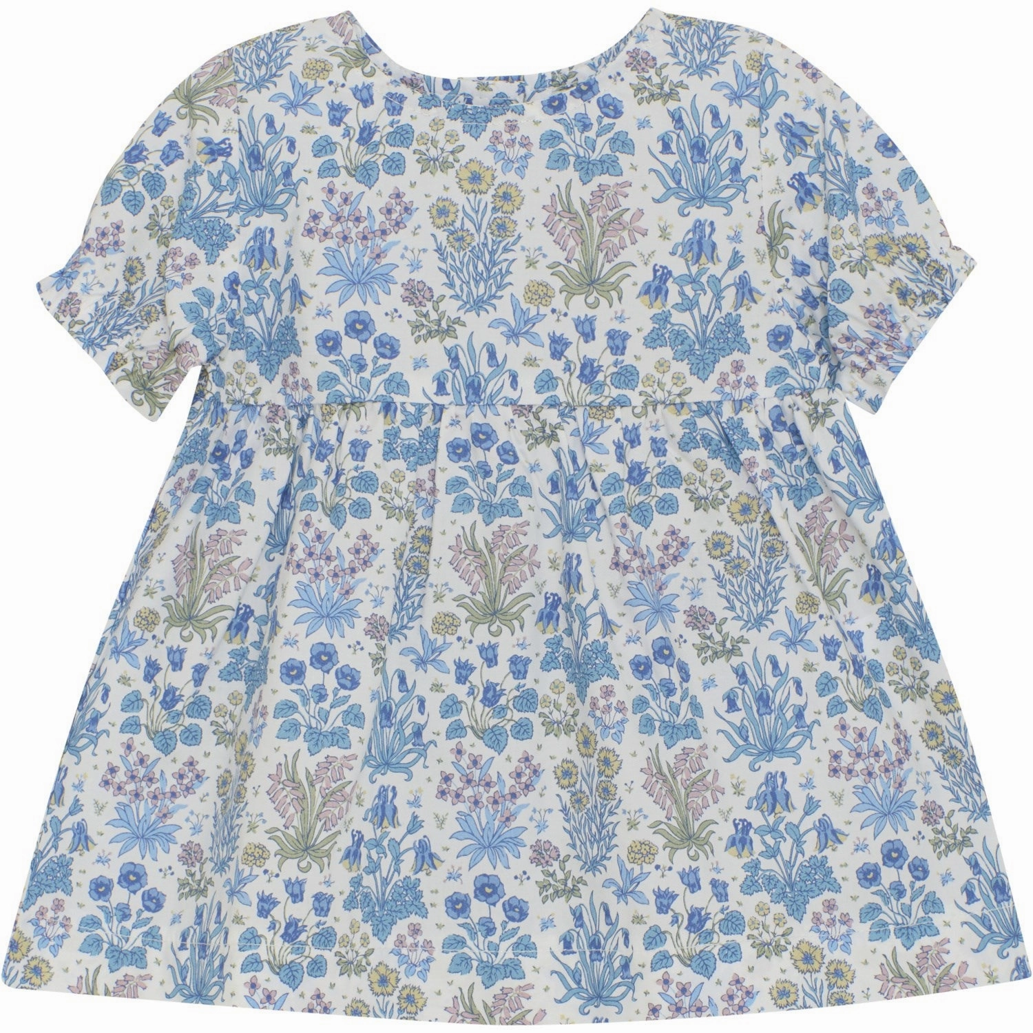 Huttelihut Soft Chambray Dress In Liberty Fabric Outdoor Scene Bold Touches
