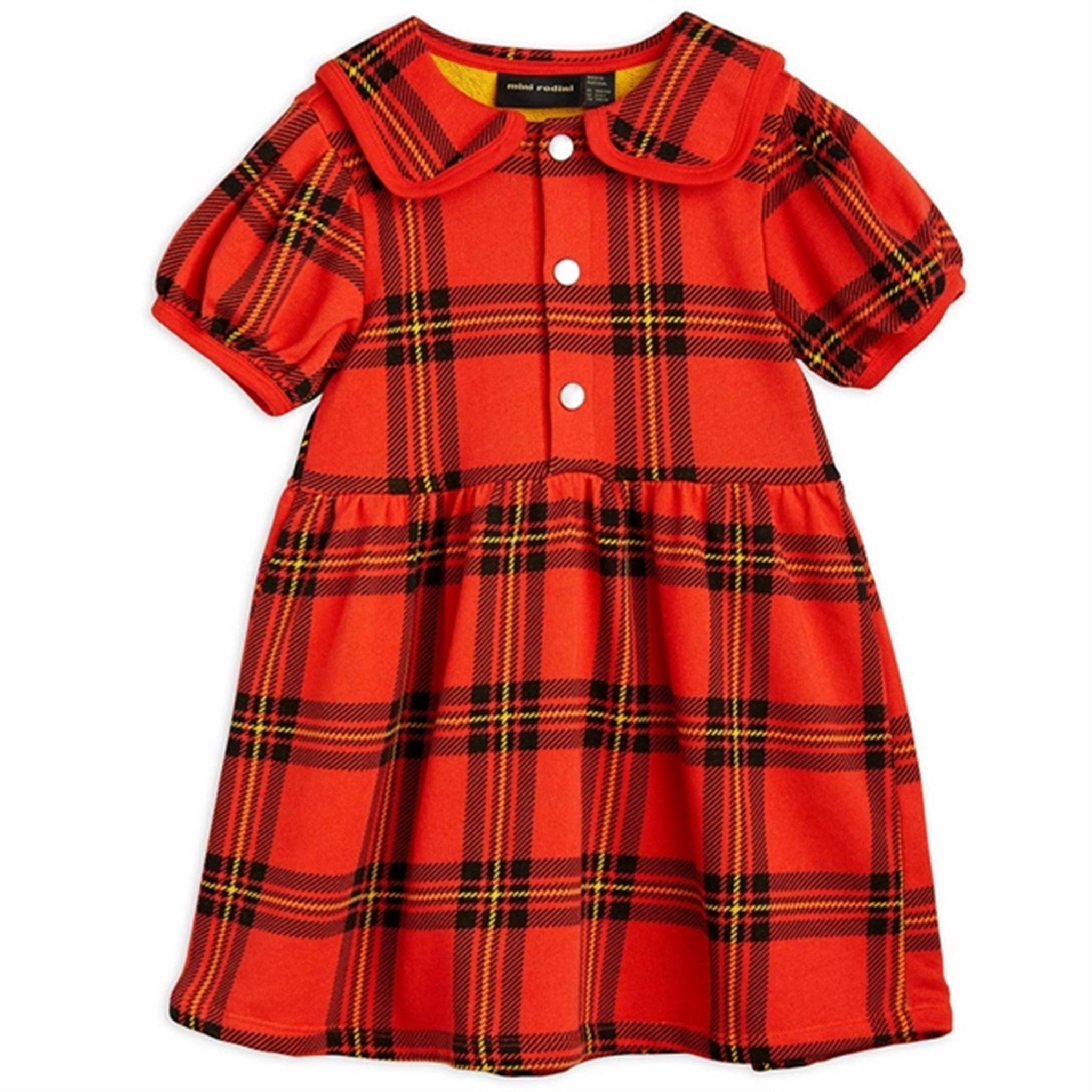 Casual Chic Wear Evening Tone Mini Rodini Red Check Aop Sweat Dress