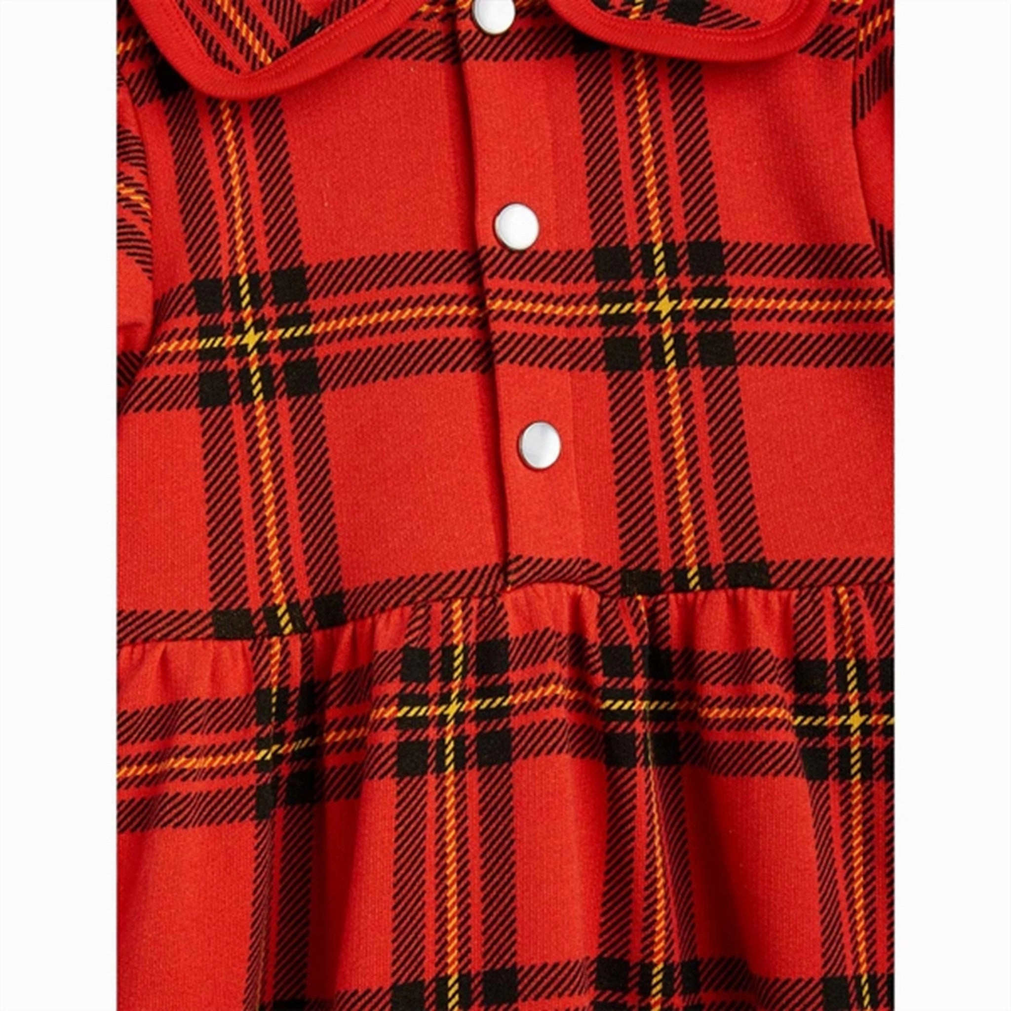 Chic Layering Mini Rodini Red Check Aop Sweat Dress