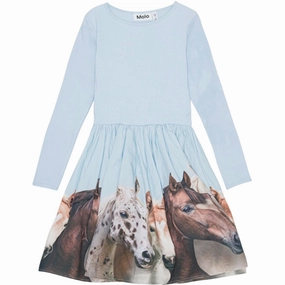 Molo Group Of Hearts Casie LS Dress Fluid movement