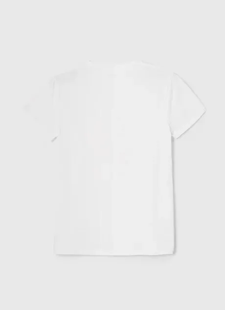 Smart Outfit Pepe Jeans maglietta maniche corte da uomo con logo stampato Original Basic PM508212 800 bianco